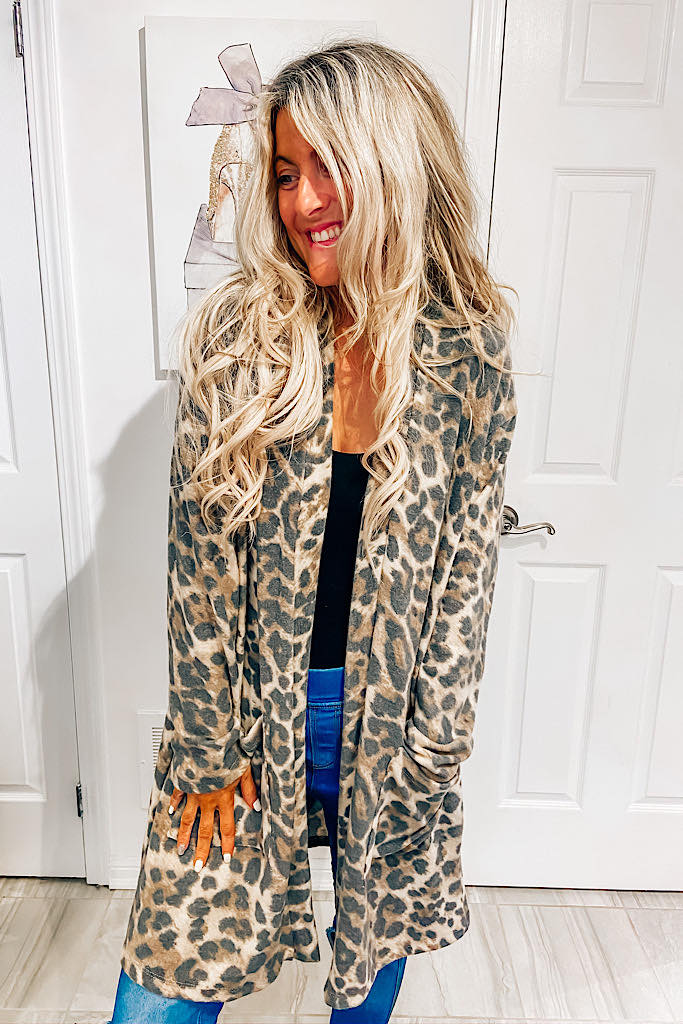 The Perfect Cozy Leopard Cardigan